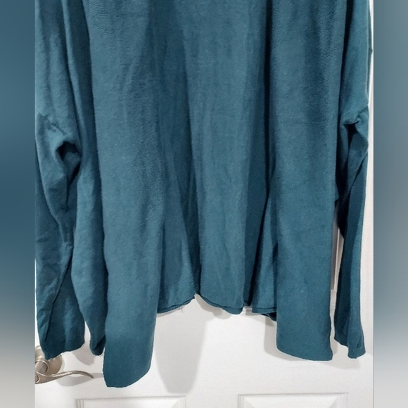Old Navy Teal Blue Open Front Long Sleeve Cardigan in Size XXL - Picture 4 of 12